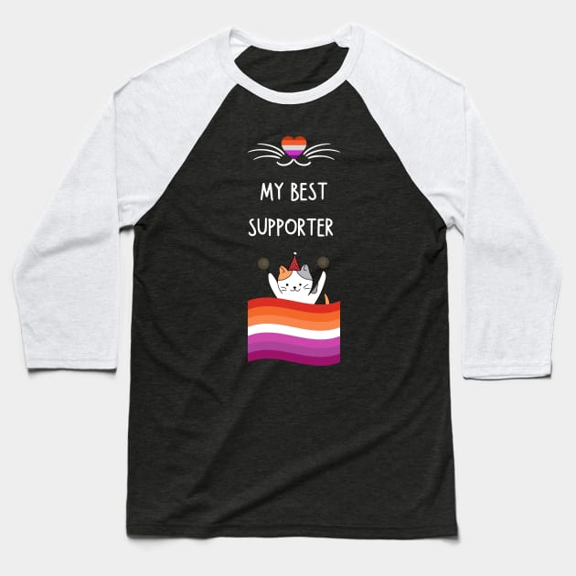 Lesbian flag Baseball T-Shirt by vaporgraphic